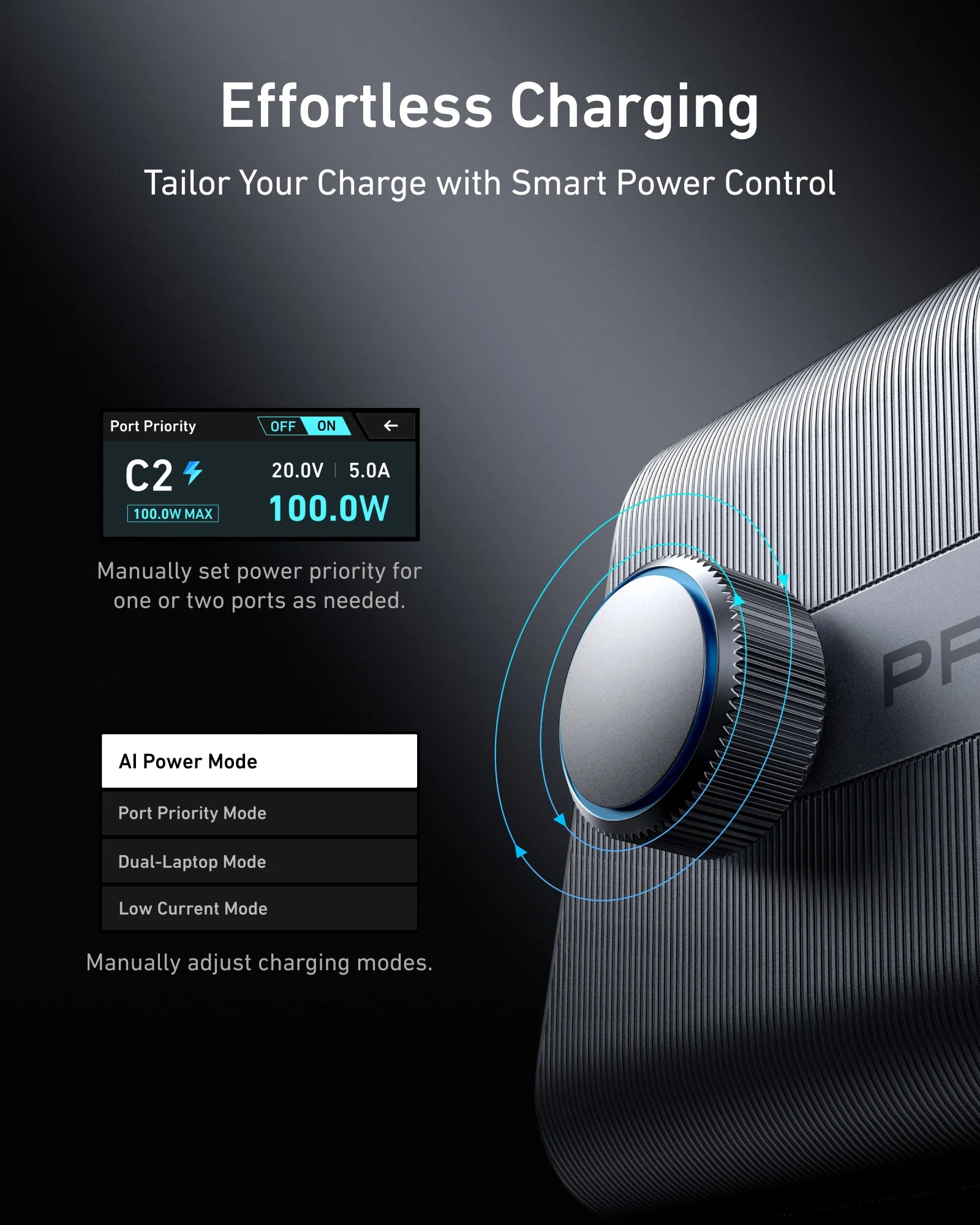 ANKER PRIME 250W SMART ULTRA POWERFUL DESKTOP CHARGER 6 PORTS SILVER A2345241 thumbnail 8