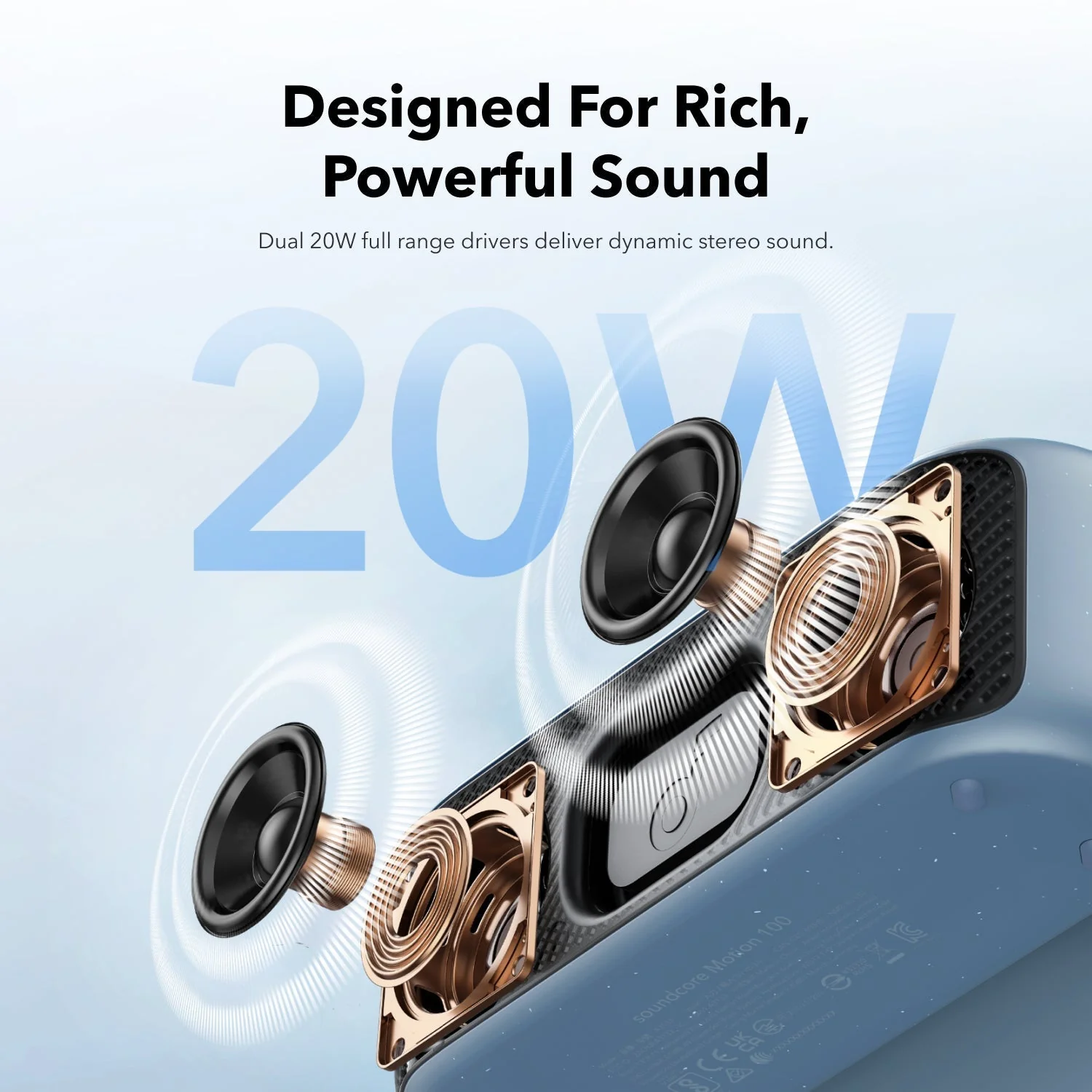 ANKER SOUNDCORE MOTION 100 SPEAKER BLUE A3133031 thumbnail 5