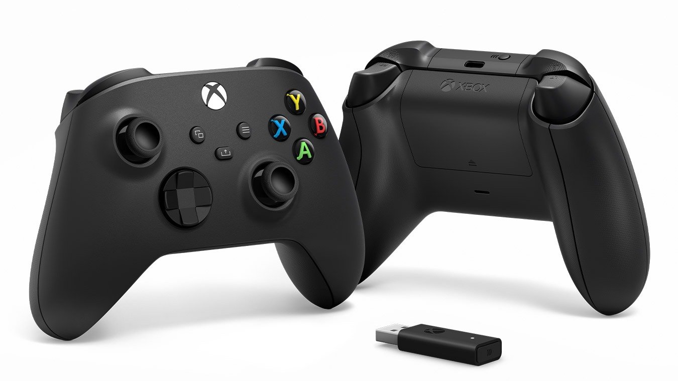 Xbox Controller + Wireless Adapter for Windows Black thumbnail 6