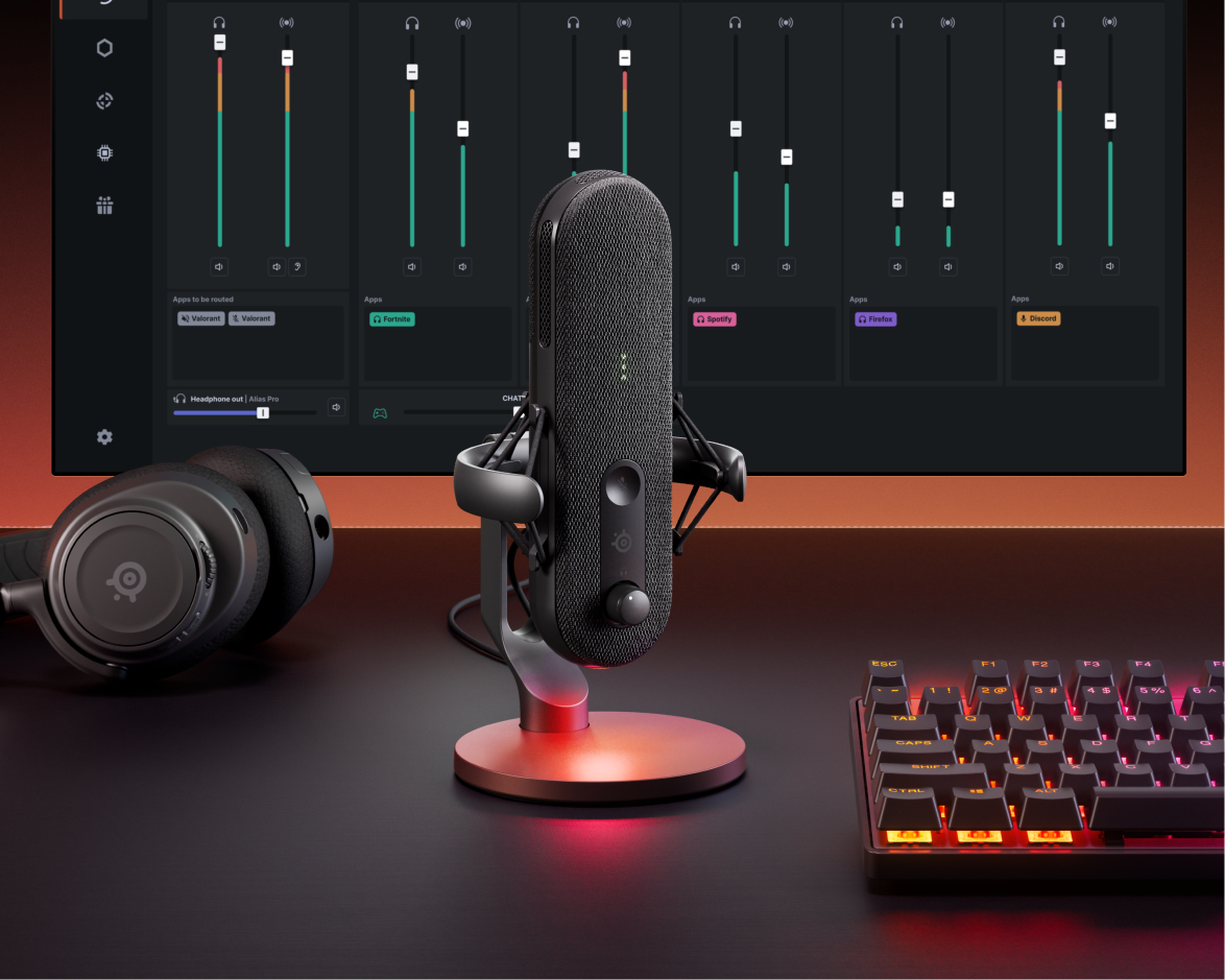 SteelSeries Alias Wired Condenser Noise Cancelling Microphone - Black 61601 thumbnail 4