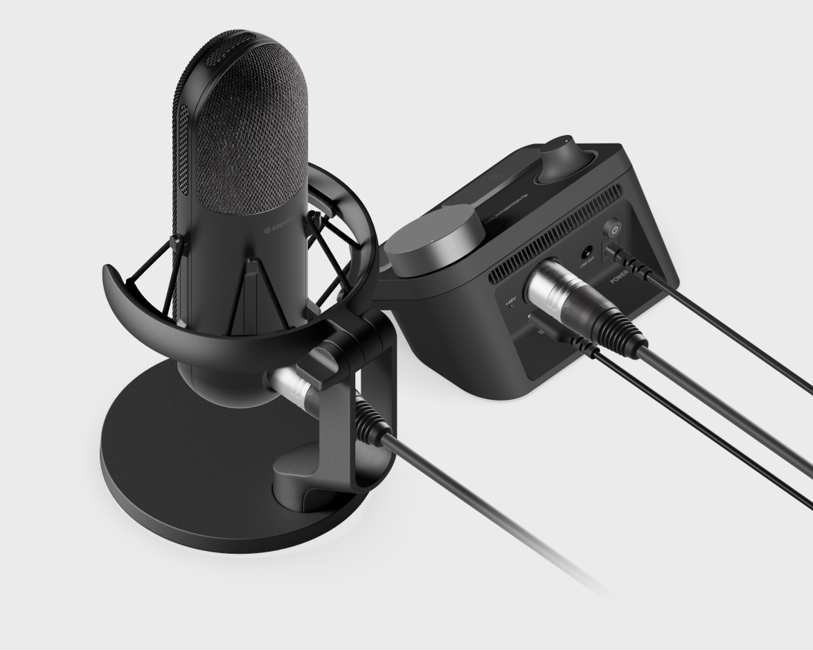 SteelSeries Alias Pro XLR Microphone - Black 61595, Studio-Grade Sound thumbnail 5
