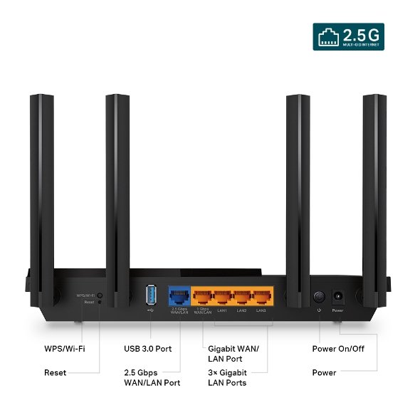 TP-Link Archer AX55 Pro AX3000 Multi-Gigabit Wi-Fi 6 Router thumbnail 13