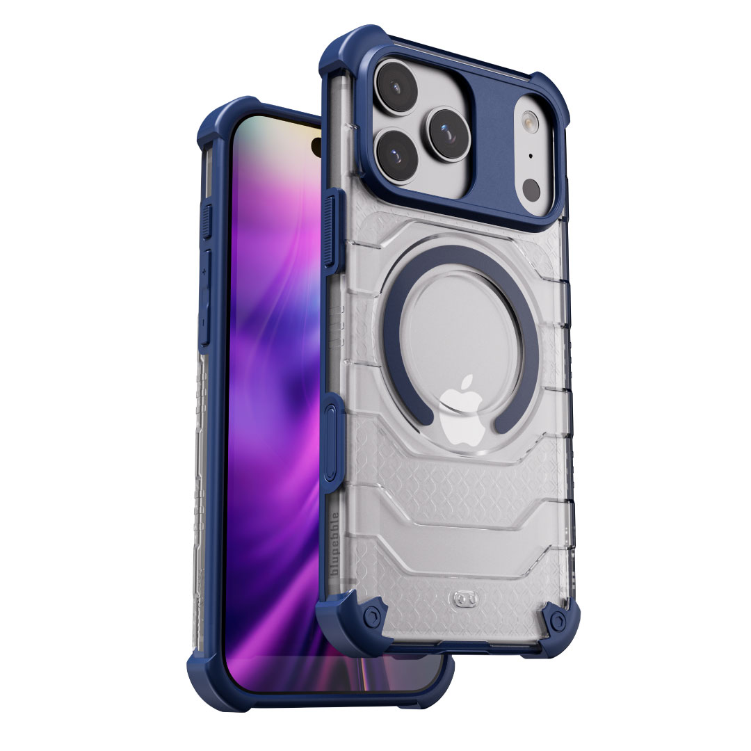 BLUPEBBLE IPHONE 17 PRO ARMORCORE CASE WITH MAGSAFE BLUE BP-IPARMC17PRO-BL