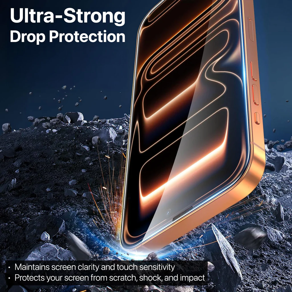 BAIKO IPHONE 17 PRO GLASS SCREEN PROTECTOR CLEAR thumbnail 7