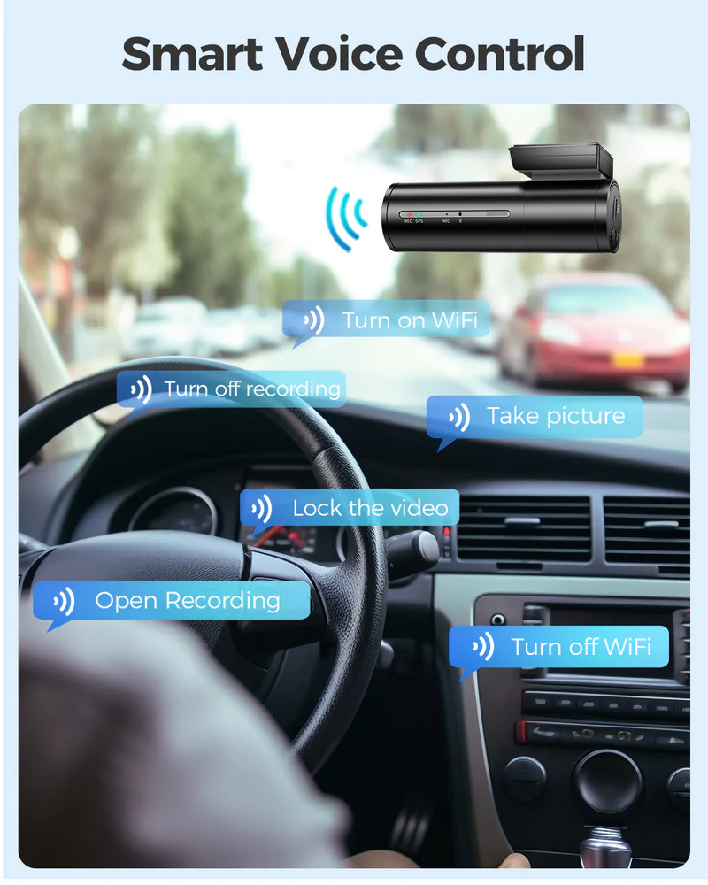 AZDOME 4K Front and Rear Dash Camera Kit with 64GB Memory Card - M300S thumbnail 16
