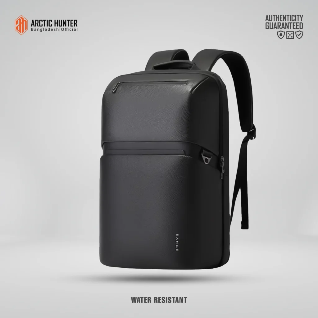 BANGE GENUINE LEATHER BACKPACK BLACK BG-6625 thumbnail 3
