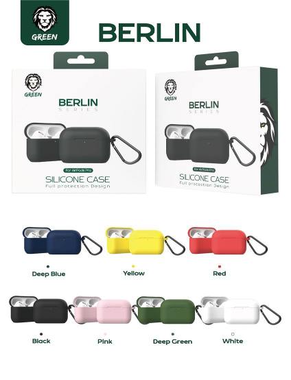 GREEN LION AIRPODS 3 BERLIN SERIES SILICONE CASE DARK BLUE GNSILAIR3DBL thumbnail 3