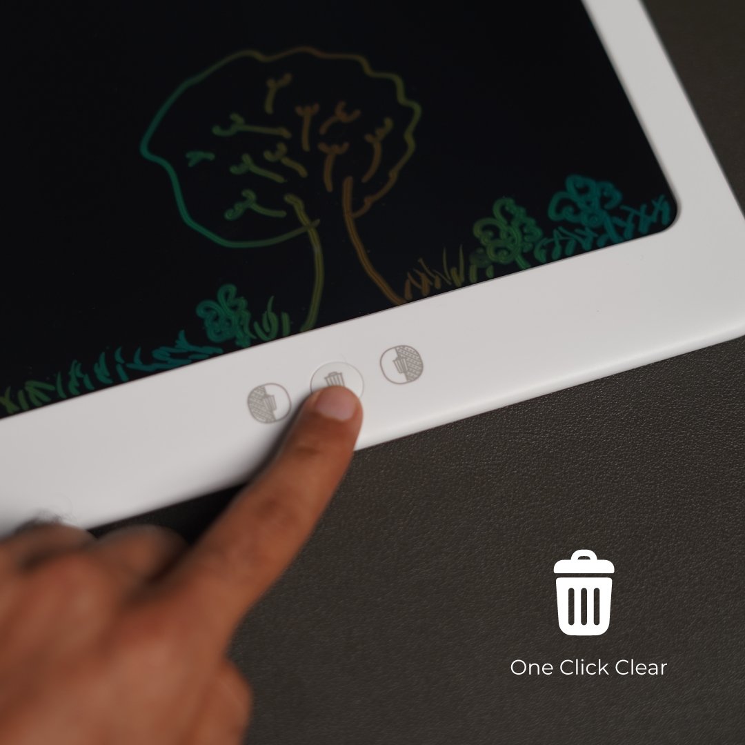 Bluepebble 14-Inch Tablet Doodle Writing & Drawing Board for Kids - White BP-DOODLE14-WH thumbnail 15
