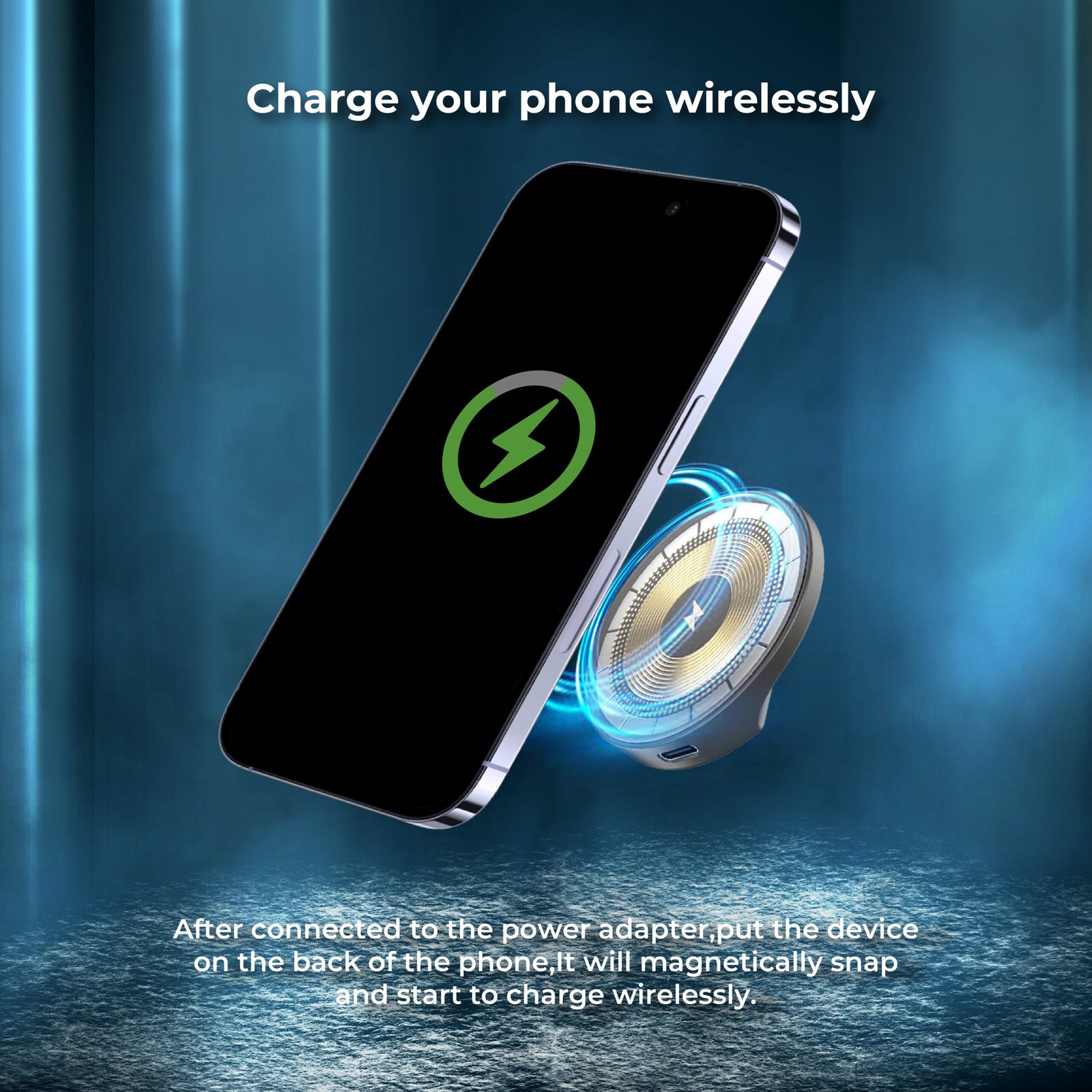 BLUPEBBLE LUCID MAG GRIP MAGSAFE 15W WL CHARGER WITH STAND AND WEBCAM MOUNT BP-15WLUCIDMAGGRIP-BK thumbnail 12