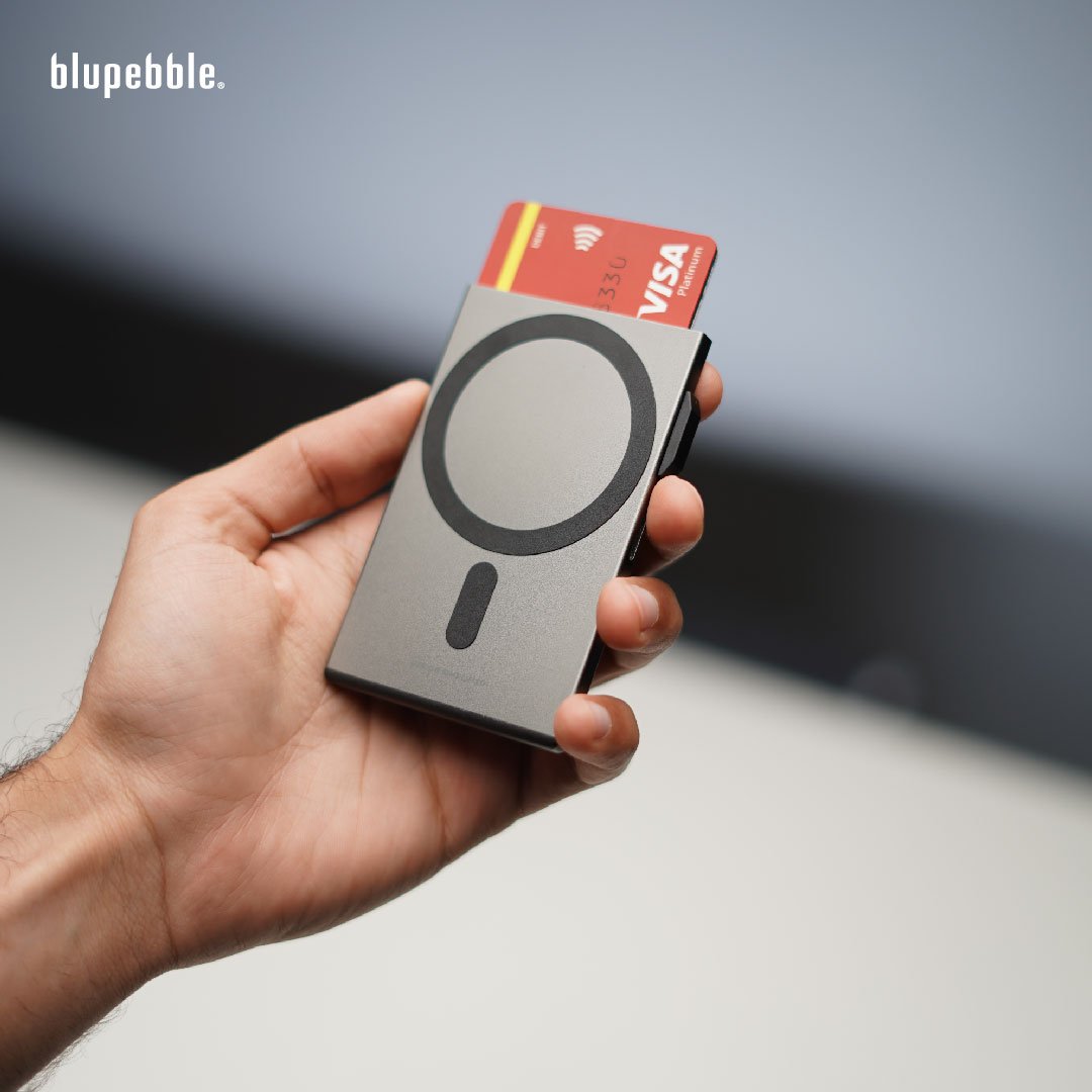Bluepebble 3-Card Magnetic Holder with RFID Protection - Sleek and Secure BP-3CARRDMAG thumbnail 14