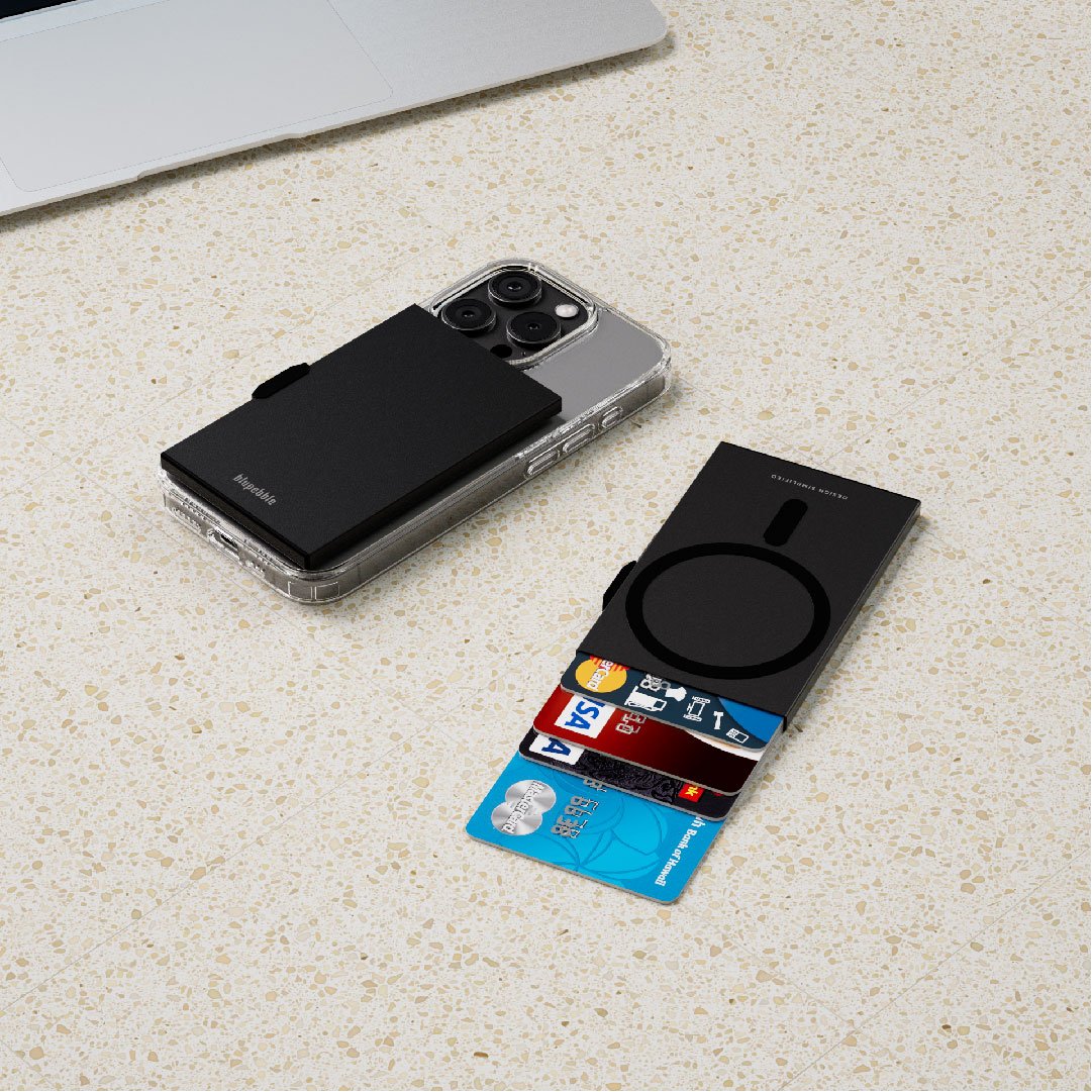 Bluepebble 3-Card Magnetic Holder with RFID Protection - Sleek and Secure BP-3CARRDMAG thumbnail 21
