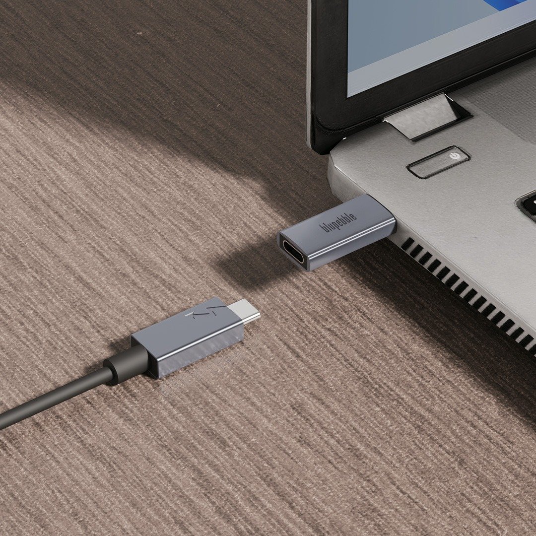 BluPebble USB-A 3.2 to USB-C OTG Adapter - Grey (BP-AMCF10-GY) thumbnail 4