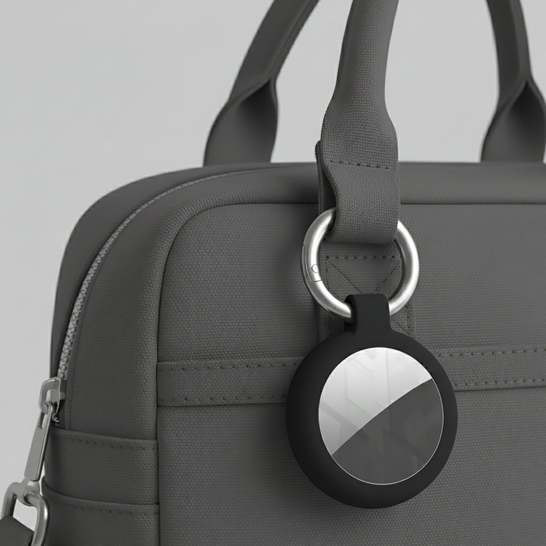 BLUPEBBLE AERIS AIRTAG CASE BLACK BP-ATAERIS-BK thumbnail 3