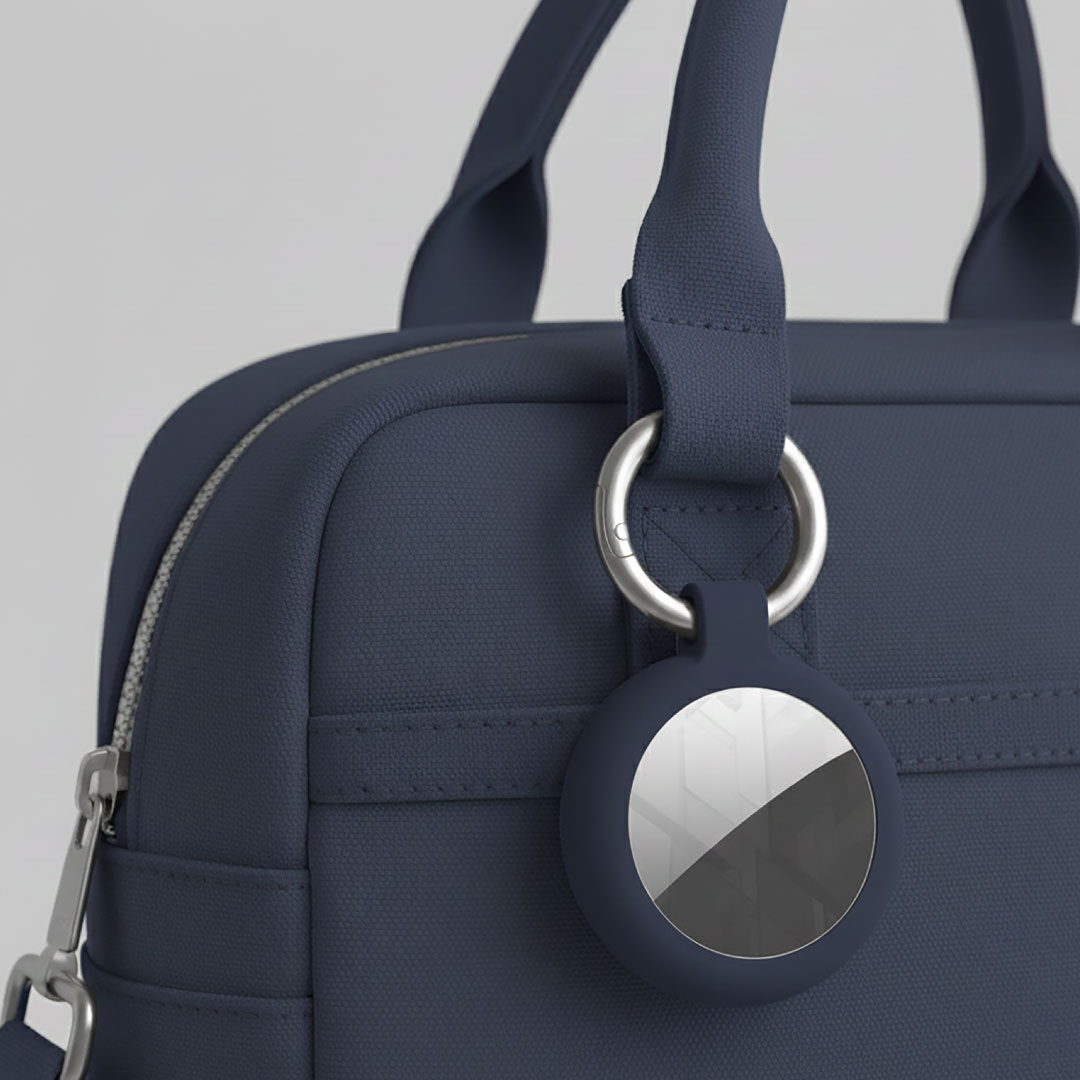 BLUPEBBLE AERIS AIRTAG CASE NAVY BP-ATAERIS-NVY thumbnail 3