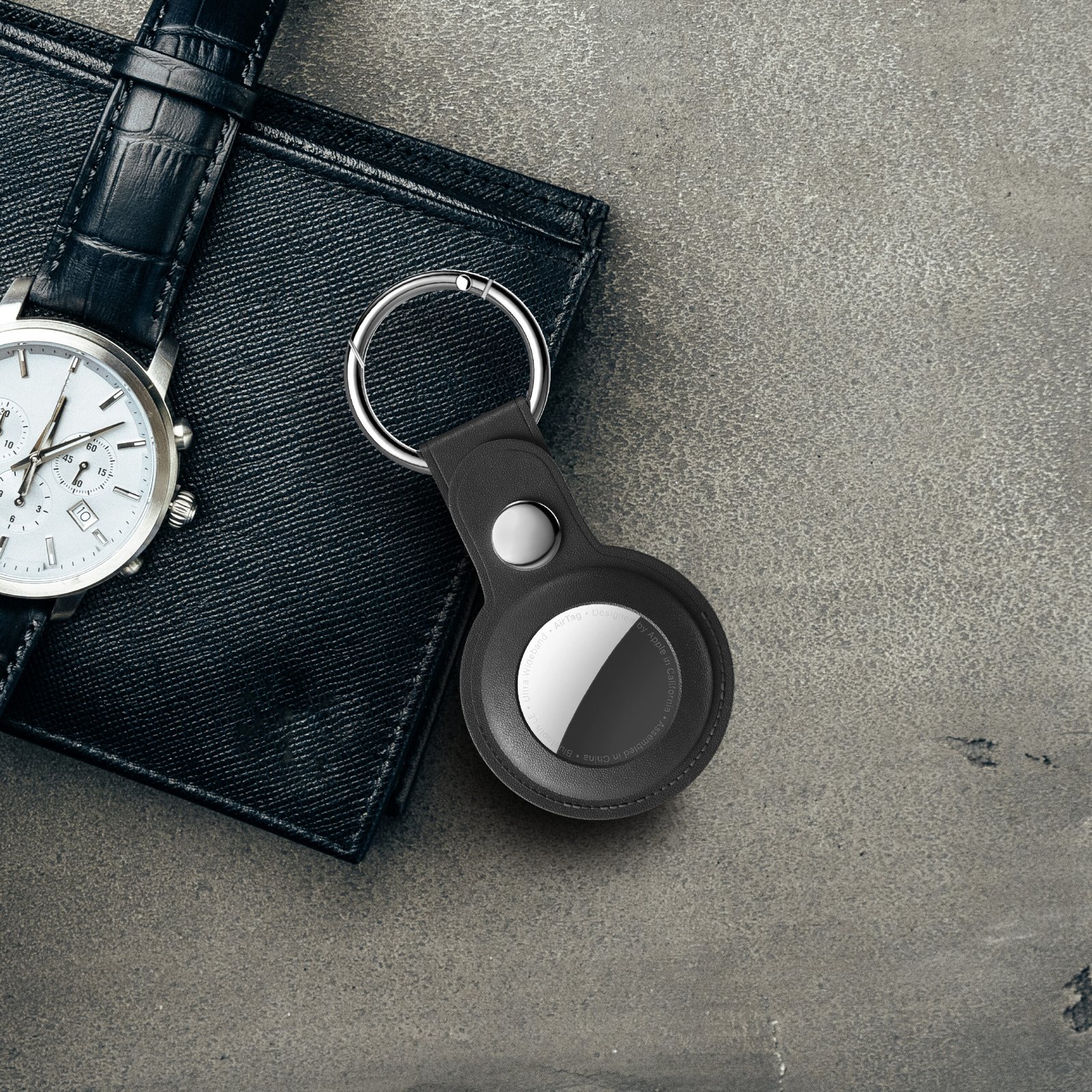 BLUPEBBLE CLASSIC LEATHER KEY RING thumbnail 23