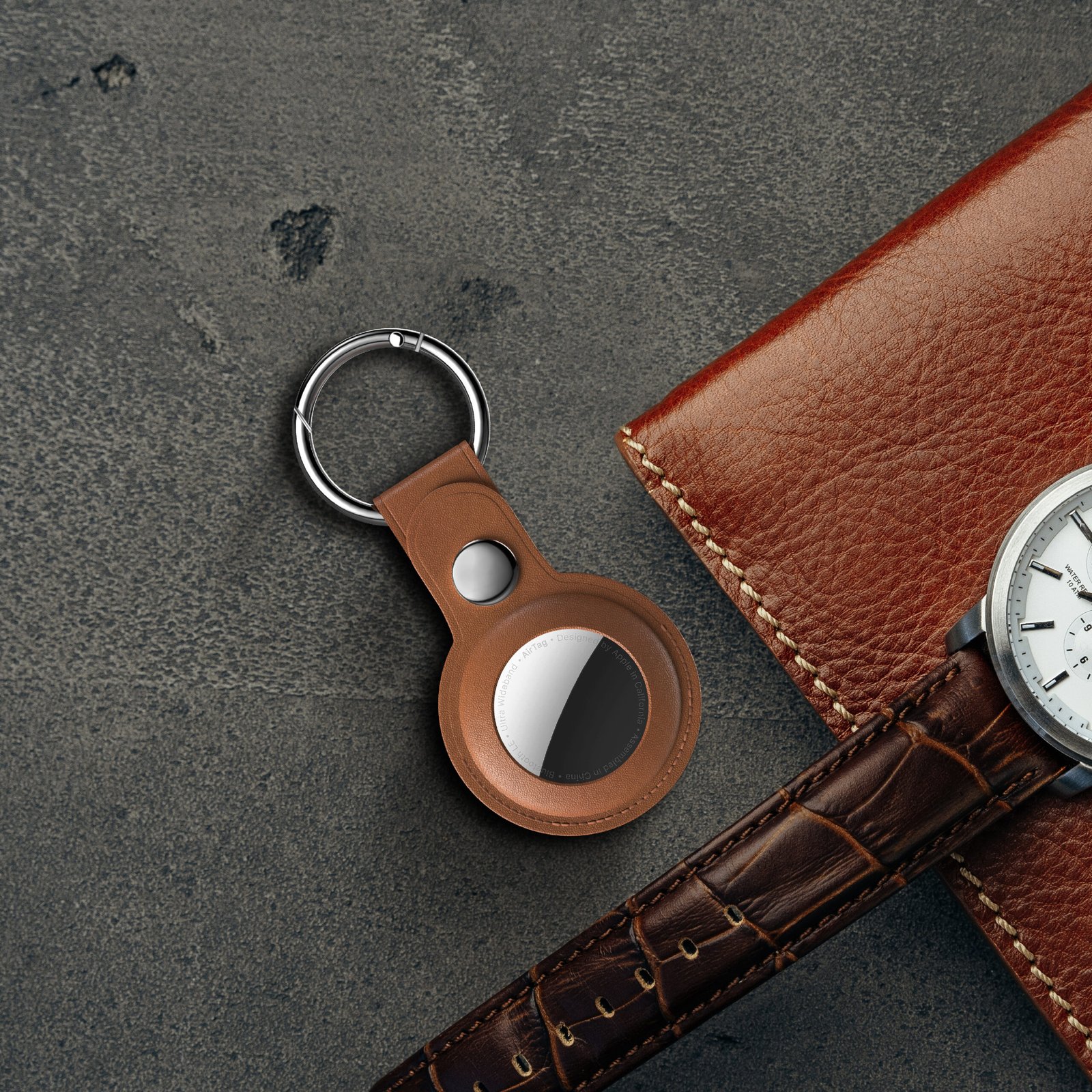 BLUPEBBLE CLASSIC LEATHER KEY RING thumbnail 17