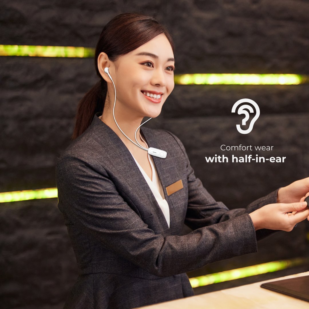 BLUPEBBLE BT CLIP WIRELESS EARPHONE WHITE BP-BTCLIP01-WH thumbnail 16