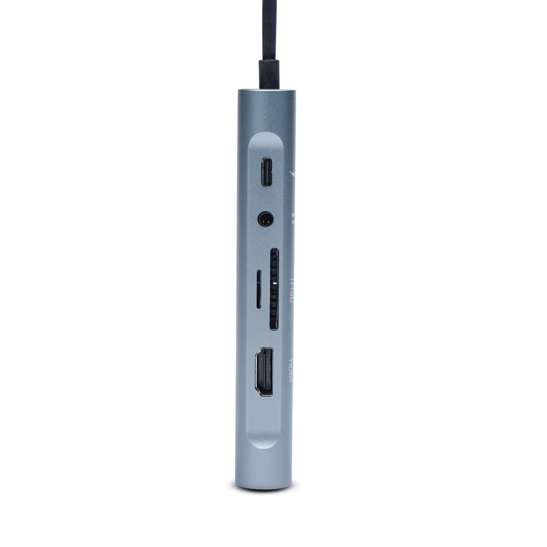 BLUPEBBLE C11 MULTIPORT ALUMINUM 11 IN 1 HUB GRAY BP-C11MULTIHUB11IN1-GY thumbnail 15
