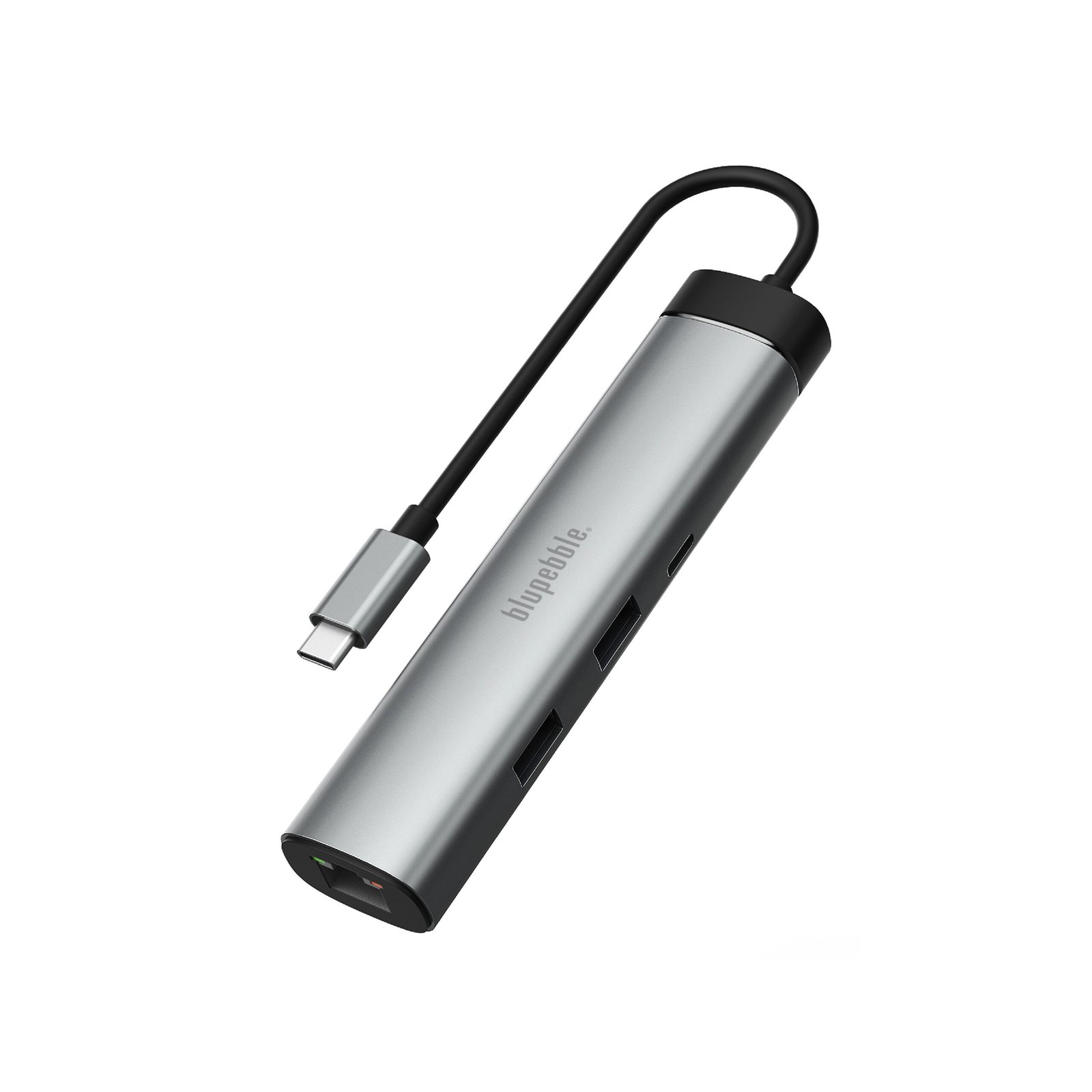 BLUPEBBLE C6 MULTIPORT ALUMINUM 6 IN 1 MULTIMEDIA HUB GRAY BP-C6MULTIHUB6IN1-GY thumbnail 9