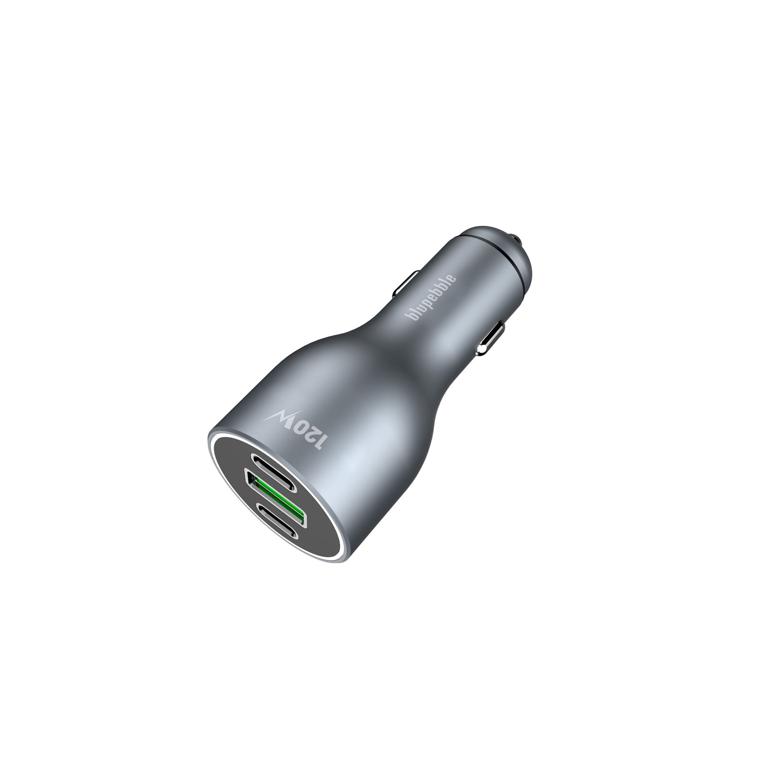 BLUPEBBLE NAVI POWER 120W WITH 2XUSB-C PD UPTO 100 WATT AND 1XUSB-A QC FAST CHARGING CAR CHARGER BP-CC0120-SG thumbnail 8