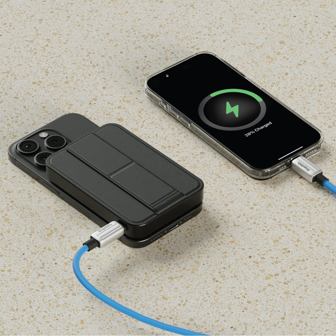 Blupebble 15W Qi2 Core Pod Grip MagSafe Power Bank Black BP-CPGRIP-BK thumbnail 9