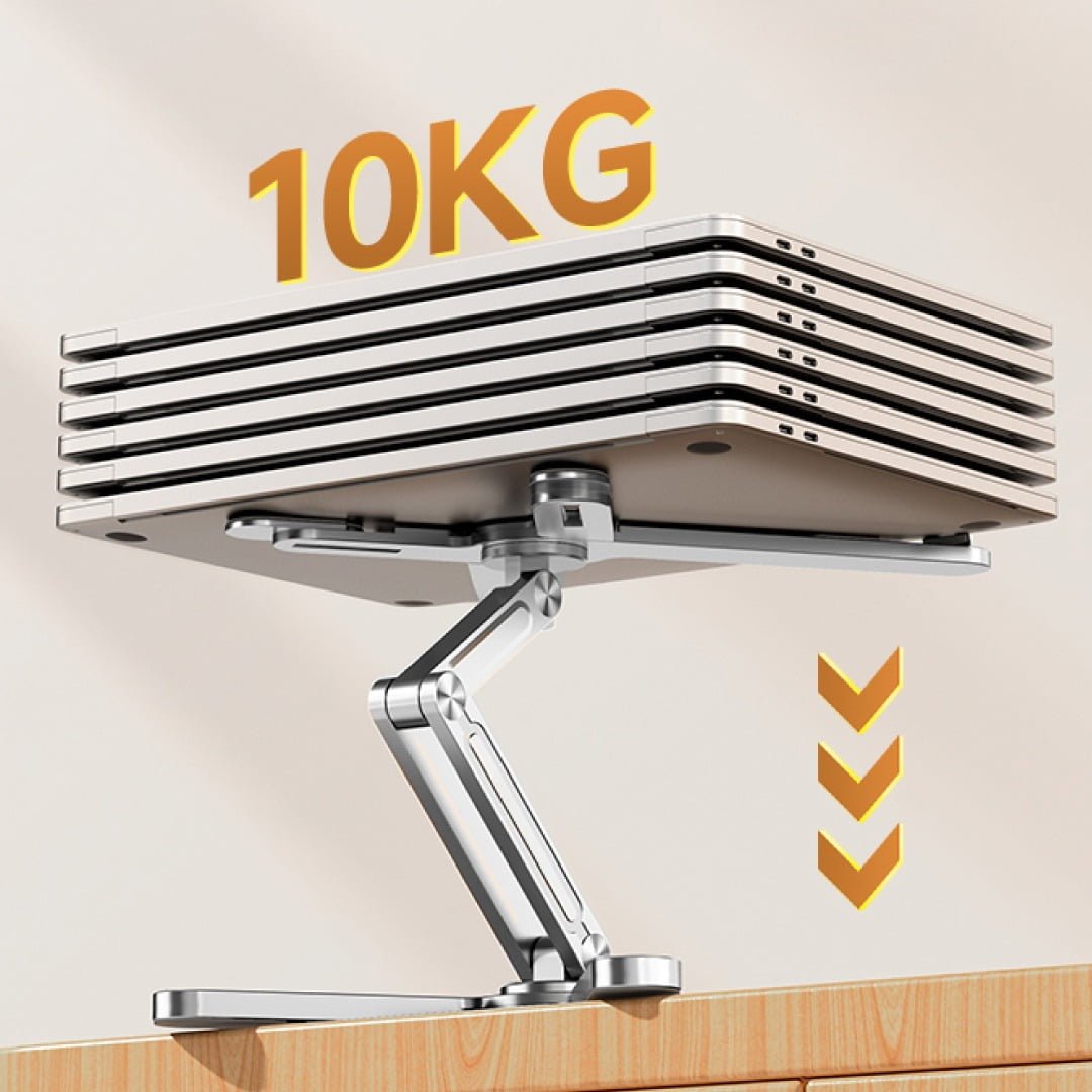 BLUPEBBLE DOUBLE-X ADJUSTABLE AND FOLDABLE ALUMINIUM ALLOY LAPTOP STAND 11 TO 17 INCH BP-DBLXSTAND11.17-SL thumbnail 11