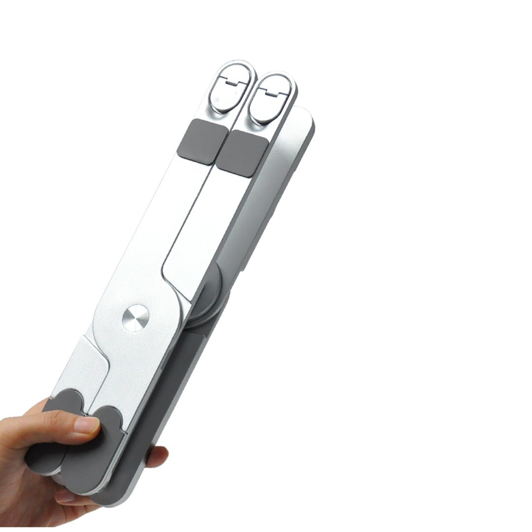 BLUPEBBLE DOUBLE-X ADJUSTABLE AND FOLDABLE ALUMINIUM ALLOY LAPTOP STAND 11 TO 17 INCH BP-DBLXSTAND11.17-SL thumbnail 15