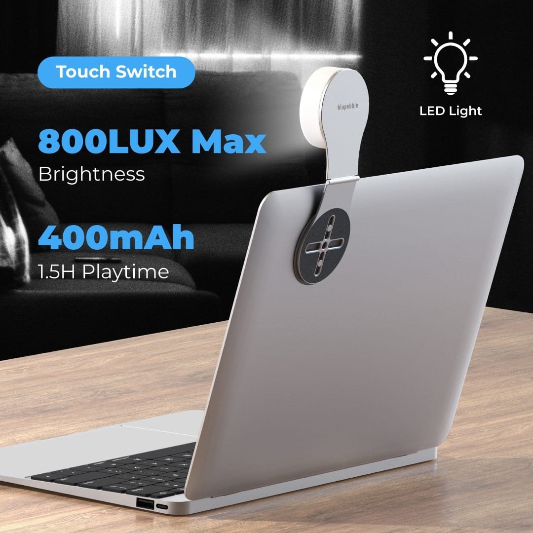 BLUPEBBLE LUMI MAG MAGNETIC ALUMINIUM ALLOY STAND WITH LED LIGHT GREY BP-LUMIMAG-GY thumbnail 19