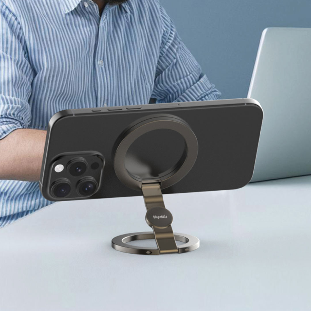 BLUPEBBLE MAGCLICK MAGSAFE COMPATIBLE RING HOLDER GUN METAL BP-MAGCLICK-GM thumbnail 9