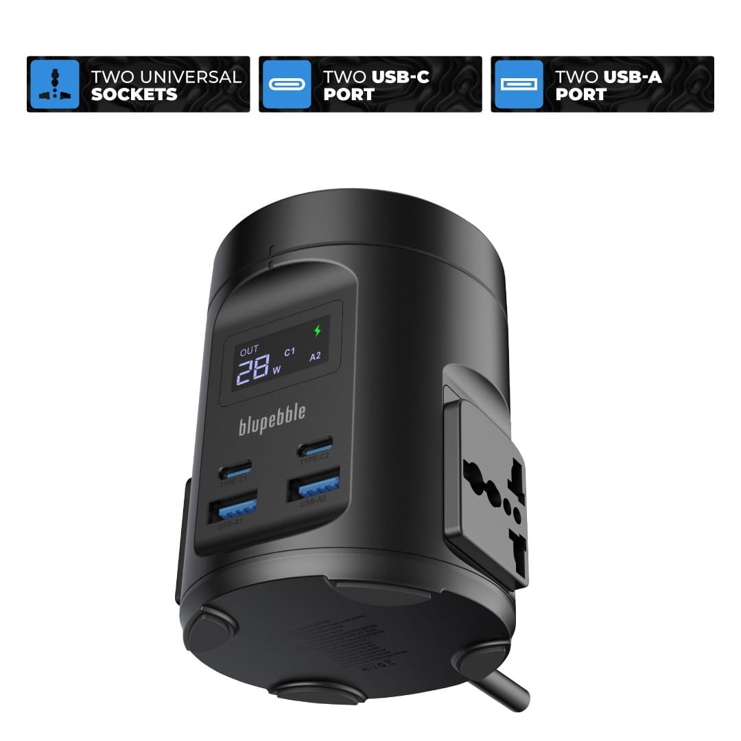 BLUPEBBLE MAGPOD HUB USB-C POWER DELIVERY AND USB-A QC3.0 65W BLACK BP-MAGPODHUB-BK thumbnail 10