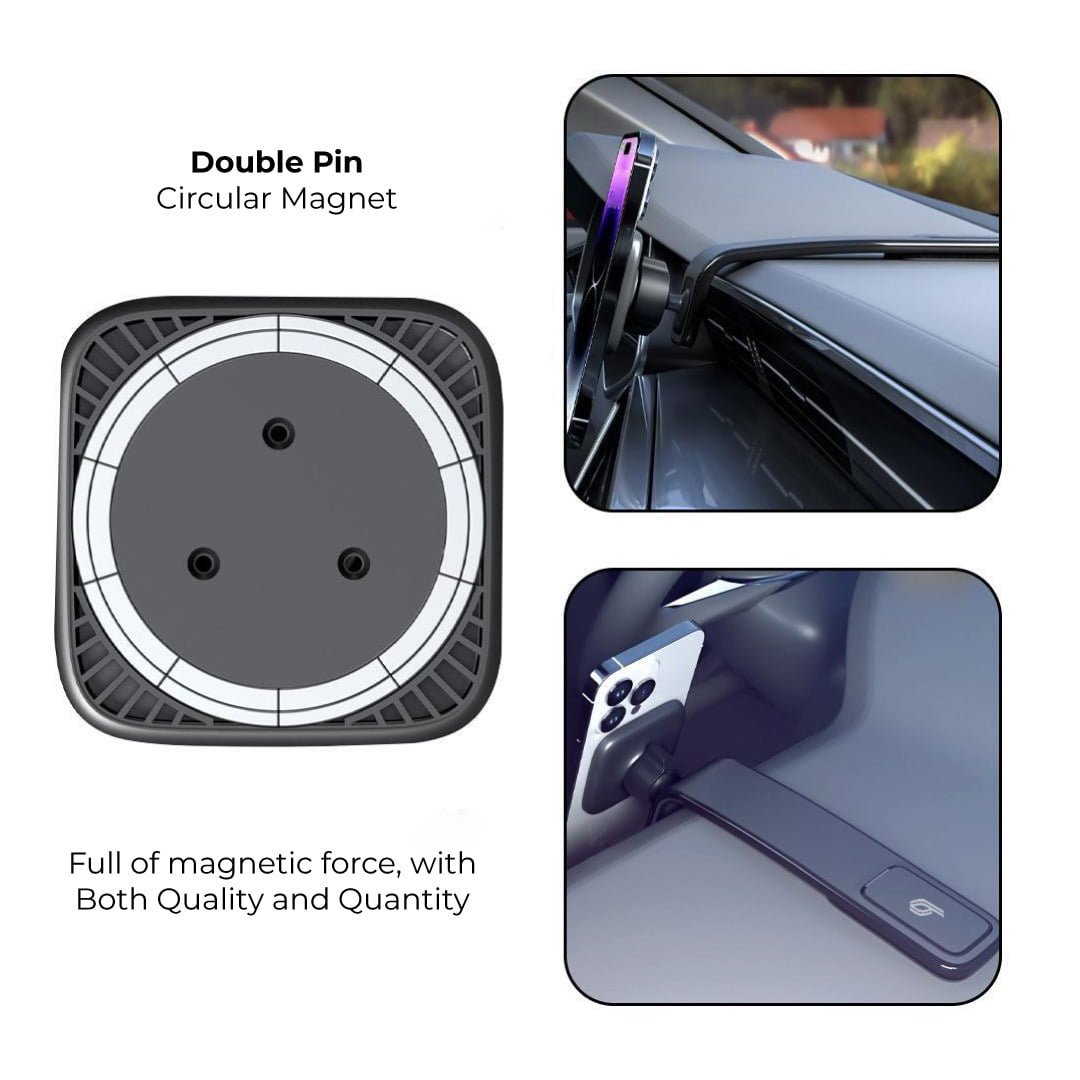 BLUPEBBLE NAVI MAGNETIC MOUNT WITH MAGSAFE PHONE HOLDER BLACK BP-NAVIMAGMOUNT-BK thumbnail 2