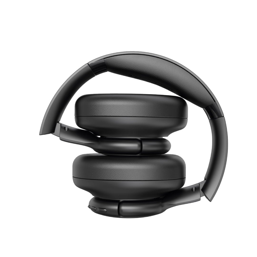 Blupebble C50 Over-Ear Foldable Hybrid Noise Cancelling Headphones - Black BP-PAC50ANC-BK thumbnail 6
