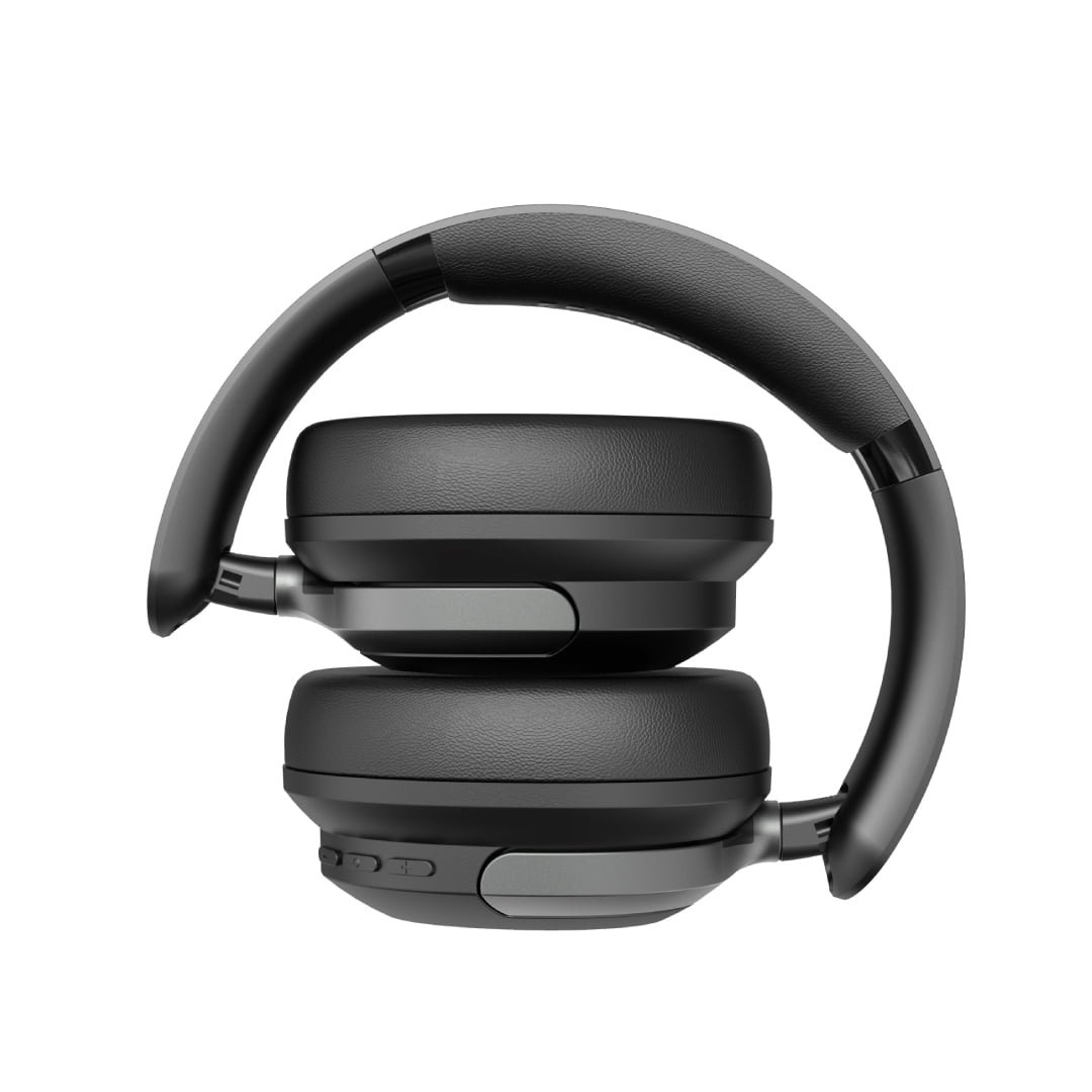 Bluepebble C80 Over-Ear Foldable Digital Hybrid Noise Cancelling Headphones - Black BP-PAC80ANC-BK thumbnail 16