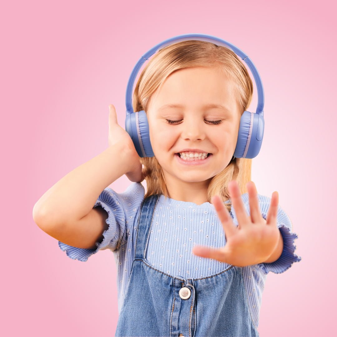 Bluepebble Kids Pulse Audio KD80 Wireless Headphones - Safe & Stylish BP-PAD80JNR thumbnail 6