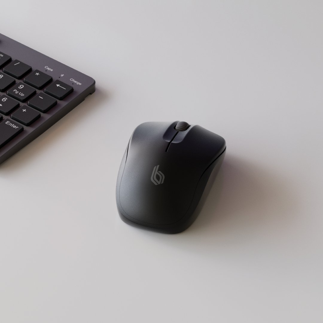 Blupebble Pebble Wireless Mouse 1000 DPI Dual Mode Black BP-PEBBLEMOUSE1-BK thumbnail 6