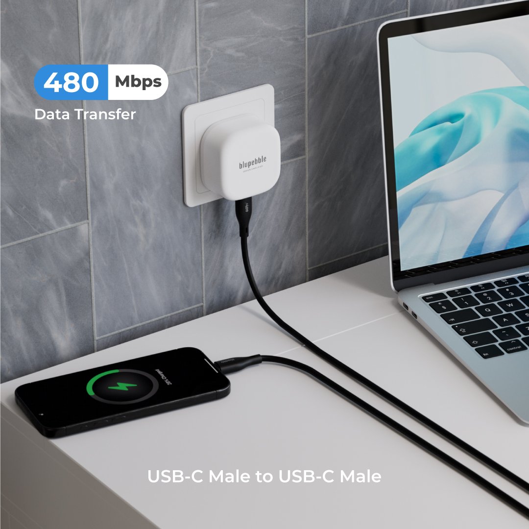 Bluepebble PowerFlow PD60W USB-C to USB-C Cable - Fast and Durable BP-PFUSBC-60W thumbnail 14