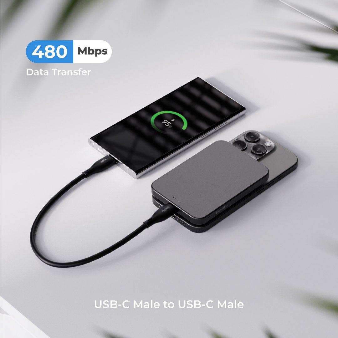 Bluepebble PowerFlow PD60W USB-C to USB-C Cable - Fast and Durable BP-PFUSBC-60W thumbnail 13