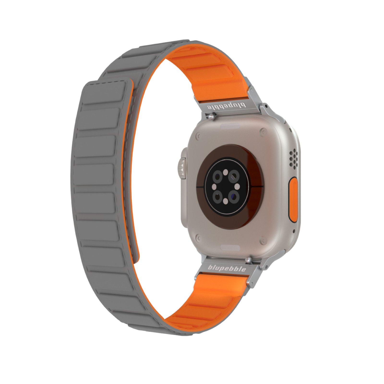 BLUPEBBLE TERMINIO SILICONE REVERSIBLE MAGNETIC STRAP 49/45/44/42MM GREY/ORANGE BP-TERMINIO49-GYOR thumbnail 7