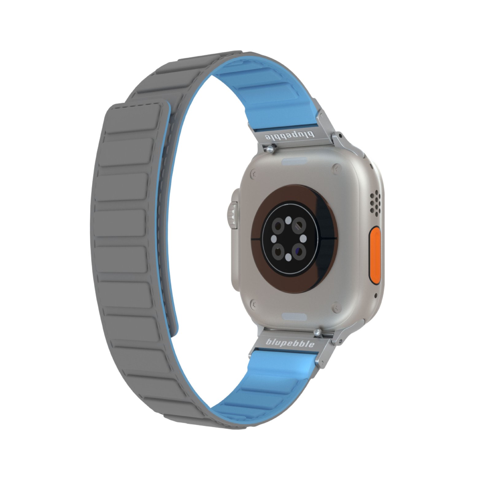 BLUPEBBLE TRESERO SILICONE REVERSIBLE MAGNETIC STRAP 49/45/44/42MM GREY/BLUE BP-TRESERO49-GYBL thumbnail 11
