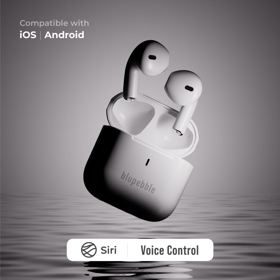 Blupebble TuneFlow True Wireless Earbuds – Crystal Clear Sound, Sleek White Design BP-TWSTUNEFLOW-WH thumbnail 23