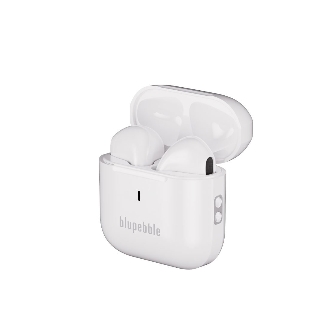 Blupebble TuneFlow True Wireless Earbuds – Crystal Clear Sound, Sleek White Design BP-TWSTUNEFLOW-WH thumbnail 4