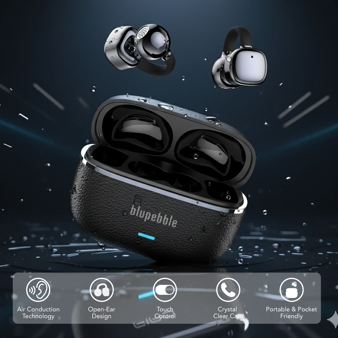 BLUPEBBLE TUNEFLOW LITE TRUE WIRELESS EARBUDS BLACK BP-TWSTFLITE-BK thumbnail 9