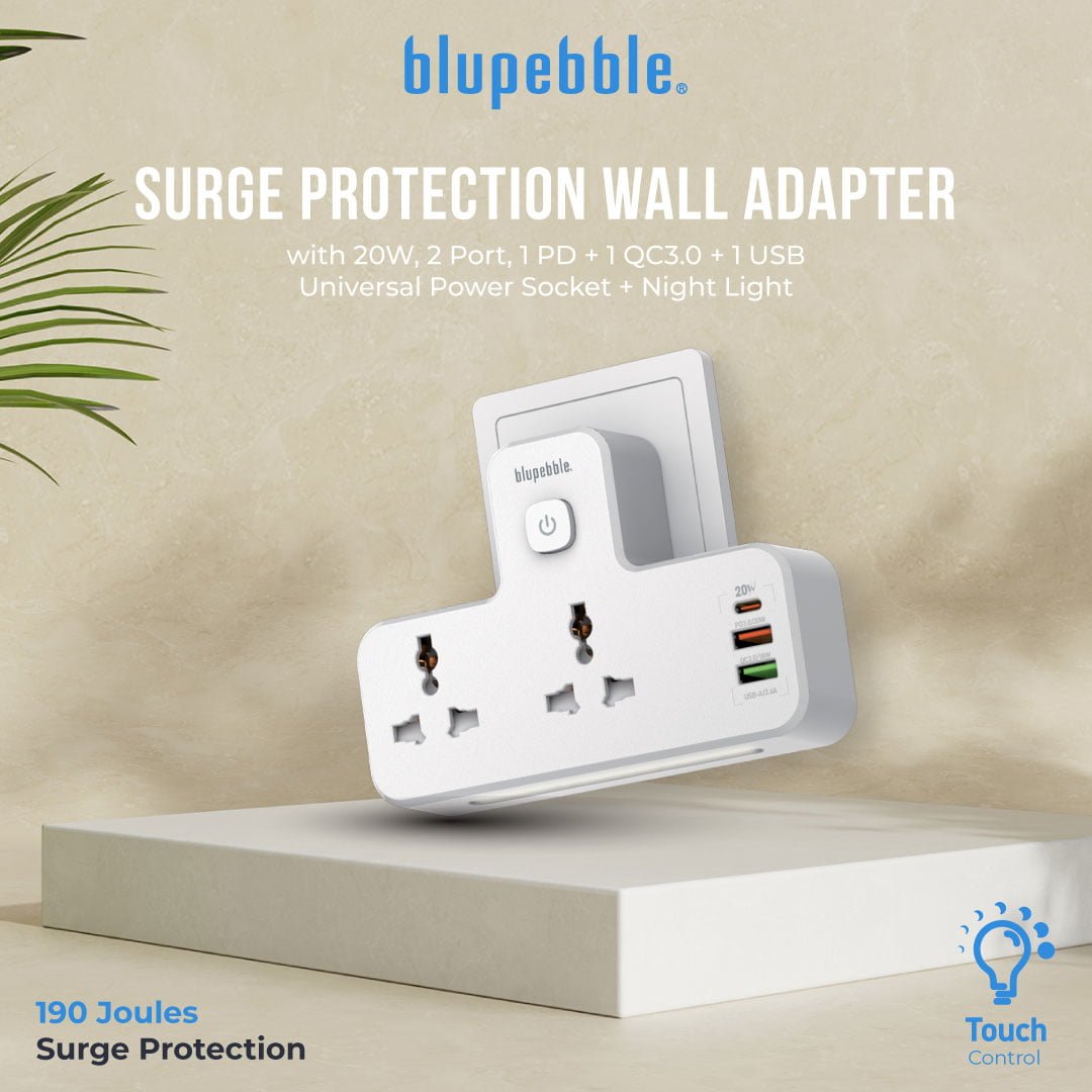 BLUPEBBLE SURGE PROTECTION WALL ADAPTER BP-WA190J2P-WH thumbnail 7