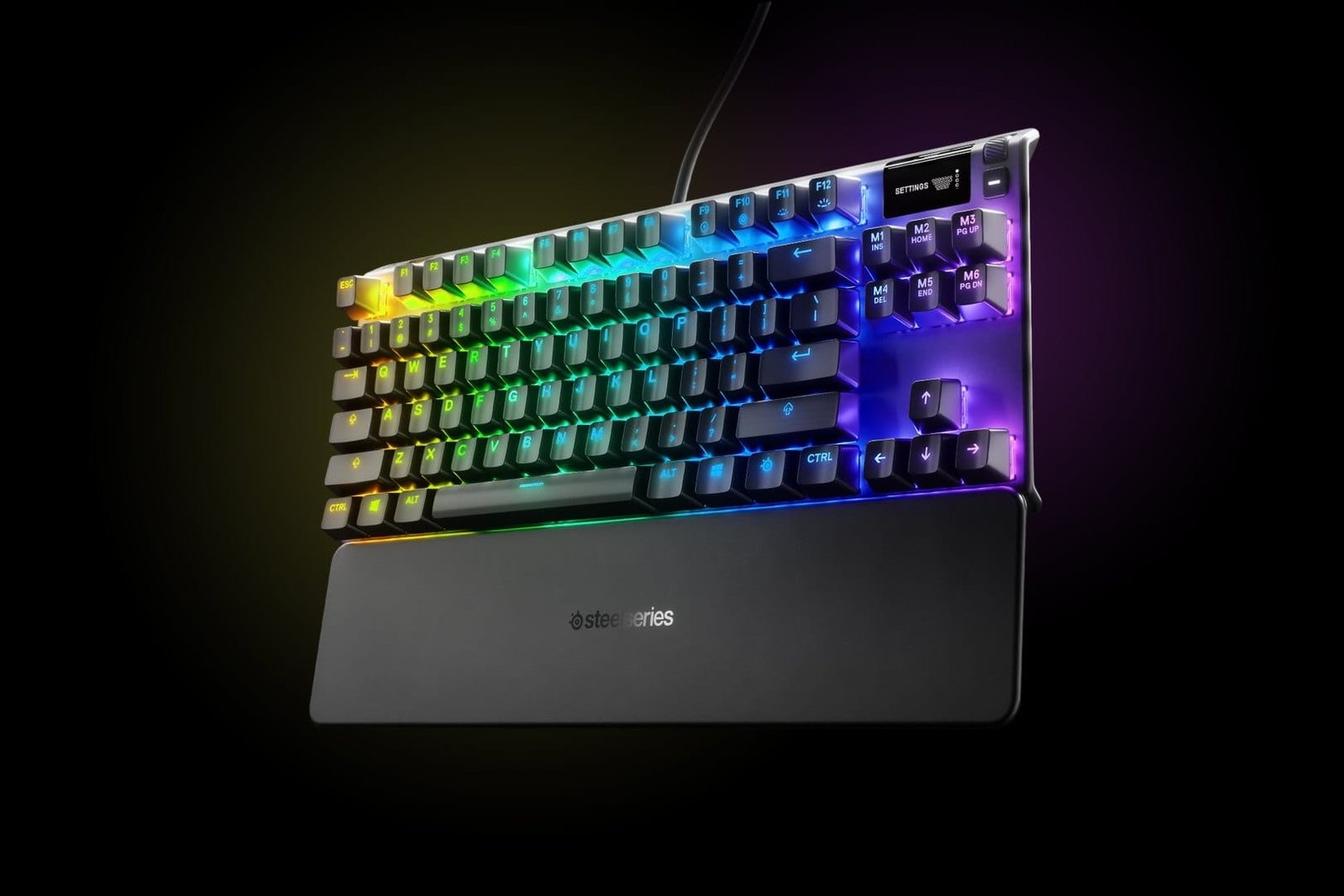 SteelSeries Apex 7 TKL Red Switch Mechanical Gaming Keyboard US (64646) - Compact Design, Dynamic RGB Lighting, Responsive Red Switches thumbnail 8