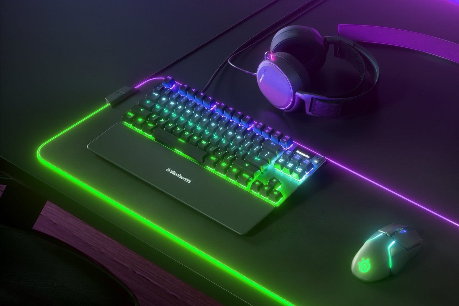 SteelSeries Apex 7 TKL Red Switch Mechanical Gaming Keyboard US (64646) - Compact Design, Dynamic RGB Lighting, Responsive Red Switches thumbnail 11