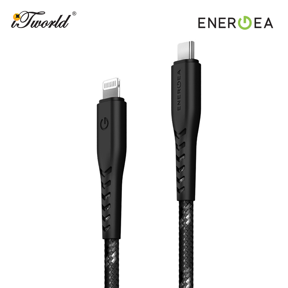 ENERGEA C94 NYLOFLEX CABLE USB-C TO LIGHTNING 1.5M BLACK thumbnail 5