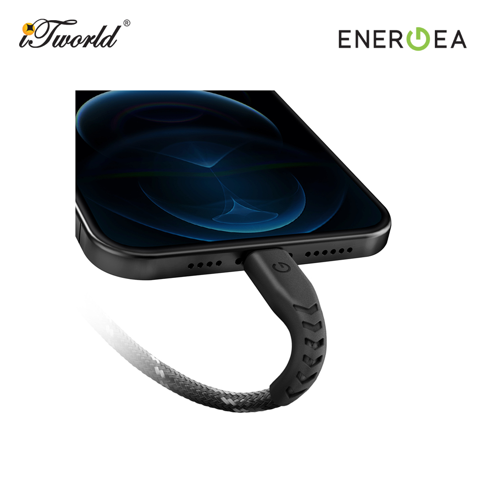 ENERGEA C94 NYLOFLEX CABLE USB-C TO LIGHTNING 1.5M BLACK thumbnail 4