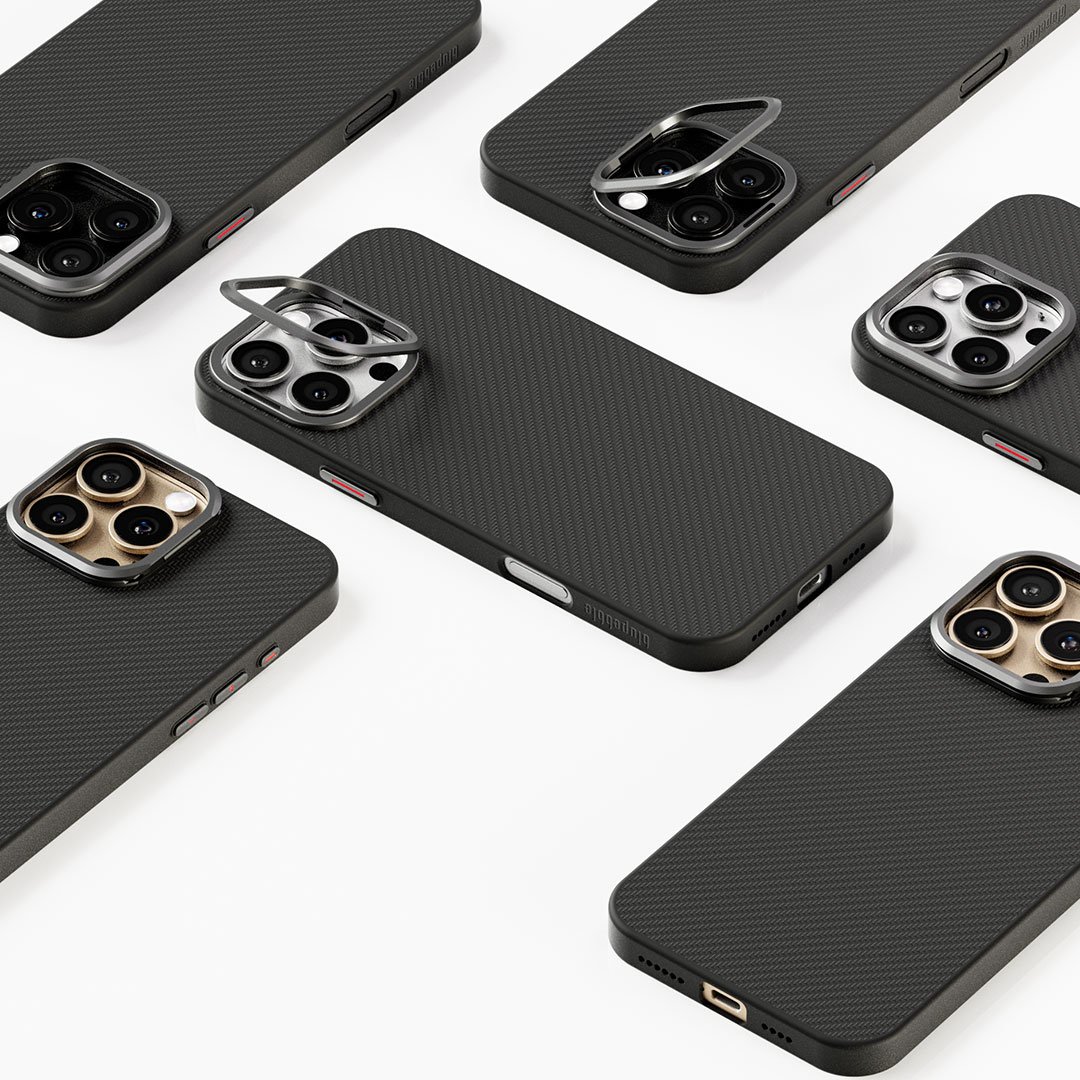 Blupebble iPhone 16 Pro/Pro Max FaserSchutz with MagSafe Case Black Gray | Ultimate Protection with Sleek Design thumbnail 5