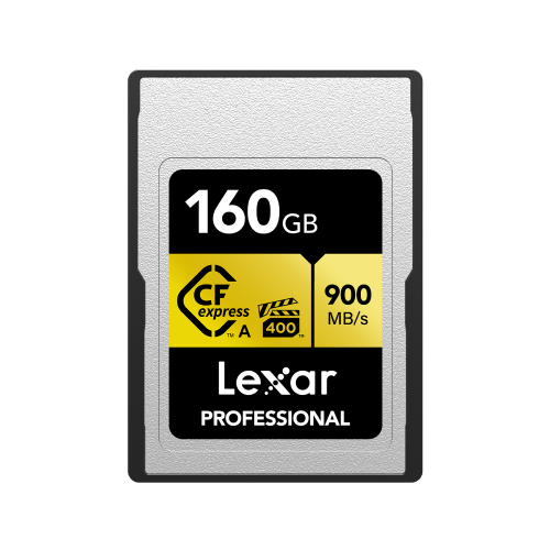 LEXAR 160GB PROFESSIONAL CFEXPRESSâ„¢ TYPE A CARD GOLD SERIES UP TO 800MB/S LCAGOLD160G-RNENG
