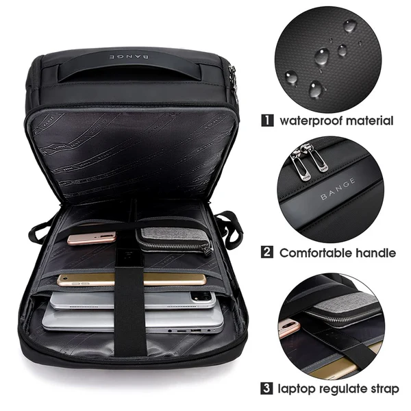 BANGE BACKPACK BLACK BG-2517-1 thumbnail 10